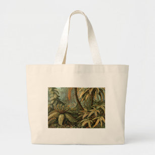 Varens Palmboom Antiek Botanische Varens Kunst Grote Tote Bag
