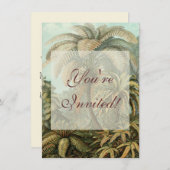 Varens Palmboom Antiek Botanische Varens Kunst Kaart (Voorkant / Achterkant)