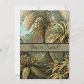 Varens Palmboom Antiek Botanische Varens Kunst Kaart (Voorkant)