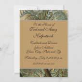 Varens Palmboom Antiek Botanische Varens Kunst Kaart (Achterkant)