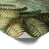 Varens Palmboom Antiek Botanische Varens Kunst Poster (Hoek)