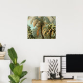 Varens Palmboom Antiek Botanische Varens Kunst Poster (Thuiskantoor)
