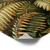Varens Palmboom Antiek Botanische Varens Kunst Poster (Hoek)