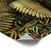 Varens Palmboom Antiek Botanische Varens Kunst Poster (Hoek)