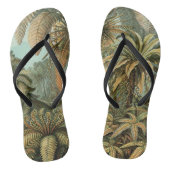 Varens Palmboom Antiek Botanische Varens Kunst Teenslippers (Voetbed)