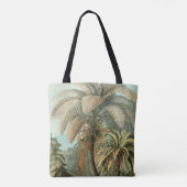 Varens Palmboom Antiek Botanische Varens Kunst Tote Bag (Achterkant)