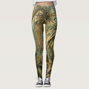 Varens Palmboom Antieke Botanische Varens Kunst Leggings