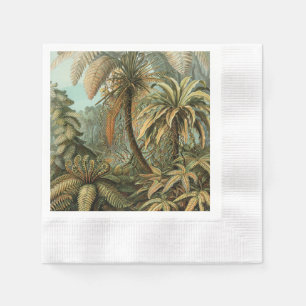 Varens Palmboom Antieke Botanische Varens Kunst Servet