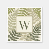 Varens Patroon Aangepast Monogram Servet (Voorkant)