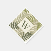 Varens Patroon Aangepast Monogram Servet (Hoek)