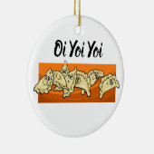 Varenyky Perogies Keramische kerstboomversiering Keramisch Ornament (Rechts)