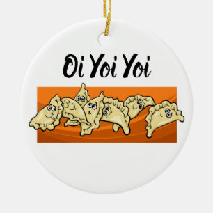 Varenyky Perogies Keramische kerstboomversiering Keramisch Ornament