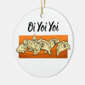 Varenyky Perogies Keramische kerstboomversiering Keramisch Ornament (Links)