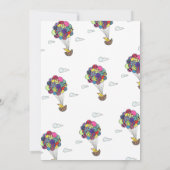 Varewell Party Hot Air Balion Uitnodiging (Achterkant)