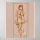 Vargas Girl, Playboy illustratie, juli-pop-up Art Poster<br><div class="desc">Op zoek naar een bijdehand? Je bent op de juiste plaats gekomen. Verdomd in je passie. De Kunst van de Pin op kenmerkt een verscheidenheid van speld omhoog meisjes foto's van de jaren 1910 aan de jaren 50. Dit product is voorzien van Vargas Girl, Playboy Illustration, juli 1961 pin-up girl...</div>