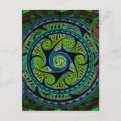 Variabele bollen Vibrant Celtic Knot Briefkaart (Voorkant)