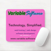 Variabele software Muismat, roze Muismat (Met muis)