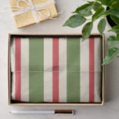 Variabele Stripe-kerstpatronen rode groene crème Tissuepapier (Geschenk)