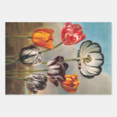 variabele Tulip Flowers in een landschap Inpakpapier Vel (Voorkant 2)