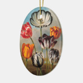 variabele Tulip Flowers in een landschap Keramisch Ornament (Links)