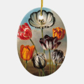 variabele Tulip Flowers in een landschap Keramisch Ornament (Voorkant)