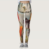  variabele Tulip Flowers in een landschap Leggings (Voorkant)