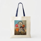  variabele Tulip Flowers in een landschap Tote Bag (Voorkant)