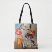 variabele Tulip Flowers in een landschap Tote Bag (Voorkant)