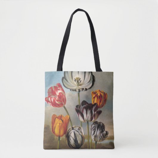 variabele Tulip Flowers in een landschap Tote Bag (Voorkant)