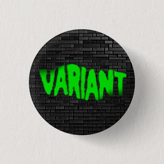 VARIANT Graffiti Groene Pin Button Badge (Voorkant)