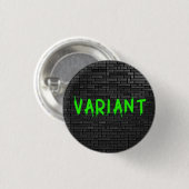 VARIANT Groene Graffiti Button (Voorkant /achterkant)