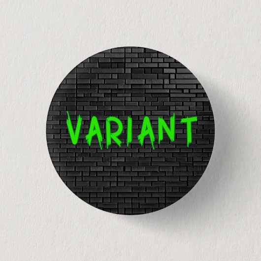 VARIANT Groene Graffiti Button (Voorkant)