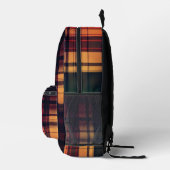 VARIANT tartan abstractie warm Bedrukte Rugzak (Rechts)