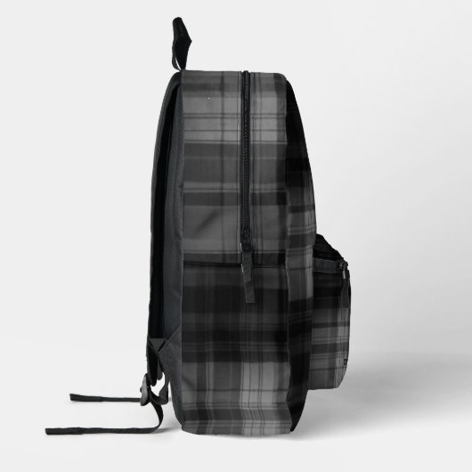 VARIANT Tartan Abstraction B/W Bedrukte Rugzak (Links)