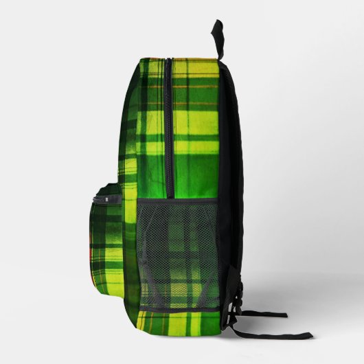 VARIANT Tartan Abstraction Vibrant Bedrukte Rugzak (Rechts)