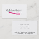 Variatie in witte tonijn (magenta) | Cultuurmeeste Visitekaartje (Voorkant / Achterkant)