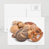 variatie van gebakken producten briefkaart (Voorkant / Achterkant)