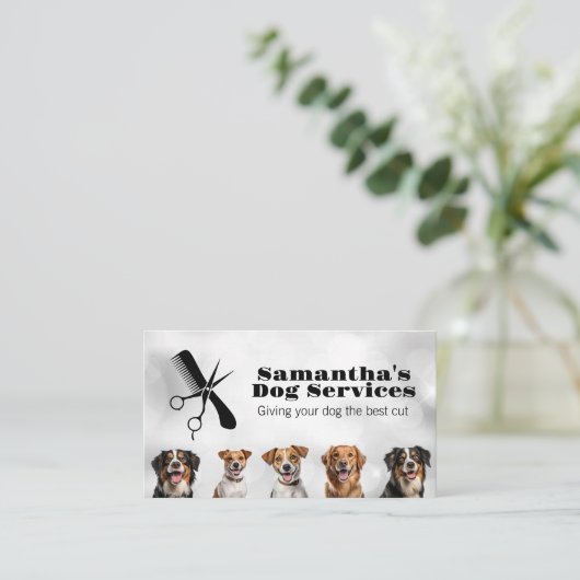 Variatie van honden | Verzorgingshulpmiddelen Visitekaartje (Staand voorkant)