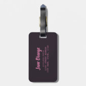 Variatie van sinaasappel van citrusvruchten, limoe bagagelabel (Achterkant verticaal)