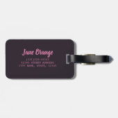 Variatie van sinaasappel van citrusvruchten, limoe bagagelabel (Achterkant horizontaal)