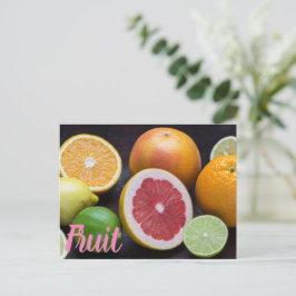 Variatie van sinaasappel van citrusvruchten, limoe feestdagenkaart