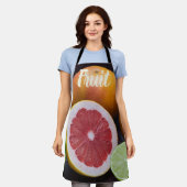 Variatie van sinaasappel van citrusvruchten, limoe schort (Gedragen)