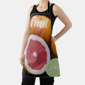 Variatie van sinaasappel van citrusvruchten, limoe schort (Insitu)