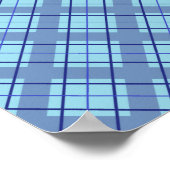 Variatienaveblauw Poster (Hoek)