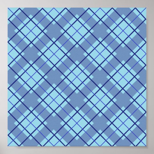 Variatienaveblauw Poster (Voorkant)