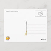 Variaties van een gezichtsemoticon briefkaart (Achterkant)