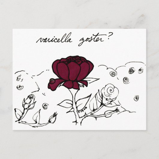 Varicella Zoster briefkaart (Voorkant)