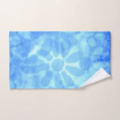 Variegated Blue Floral Daisies Bloemen Bad Handdoek (Handdoek)