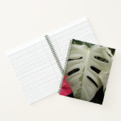 Variegated Monstera-blad Botanisch Notitieboek (Binnen)