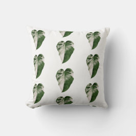 Variegated Monstera Heart Leaf Botanical Kussen